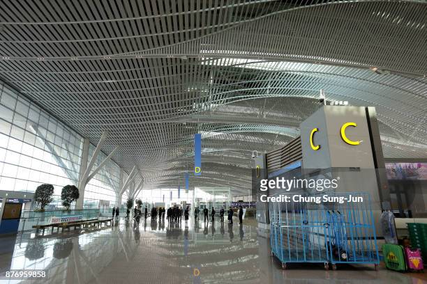 The general view of Incheon International Airport Terminal 2 on November 21, 2017 in Incheon, South Korea. The Gyeongggang Line will connect...