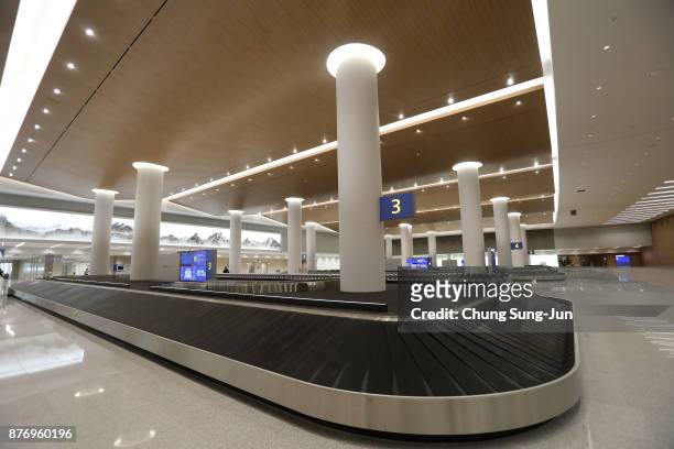 The general view of Incheon International Airport Terminal 2 on November 21, 2017 in Incheon, South Korea. The Gyeongggang Line will connect...
