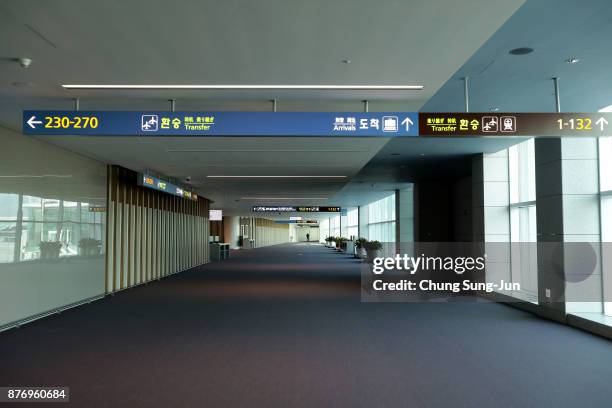 The general view of Incheon International Airport Terminal 2 on November 21, 2017 in Incheon, South Korea. The Gyeongggang Line will connect...