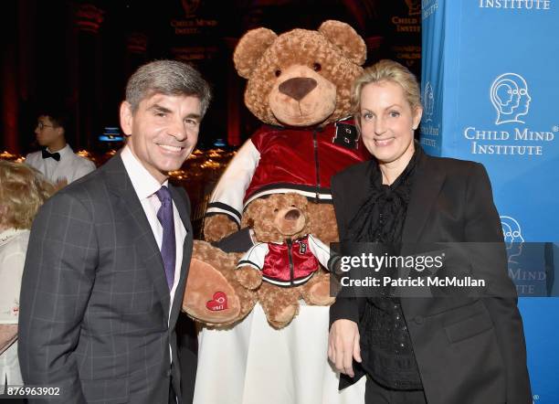 George Stephanopoulos and Alexandra Wentworth attend the Child Mind Institute 2017 Child Advocacy Award Dinner at Cipriani 42nd Street on November...