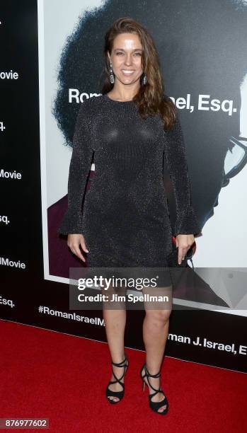 Actress Trine Christensen attends the"Roman J Israel Esquire" New York premiere at Henry R. Luce Auditorium at Brookfield Place on November 20, 2017...