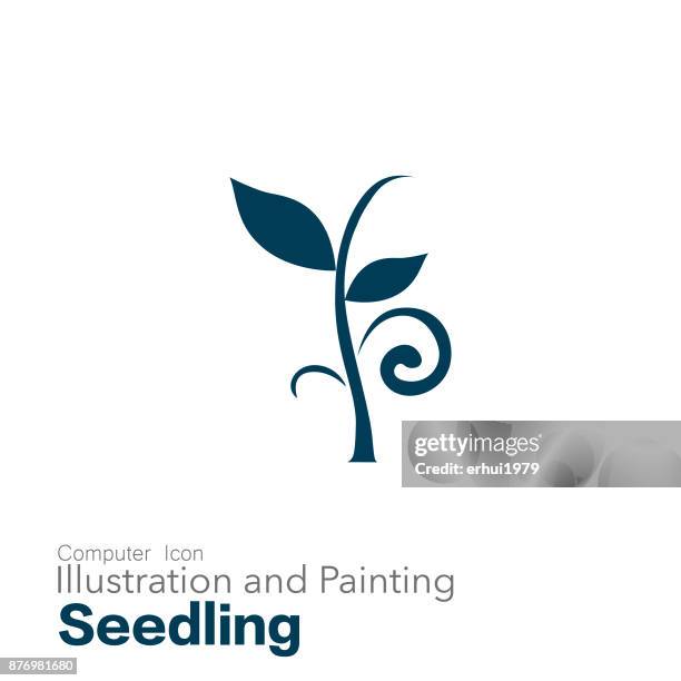 seedling - seed sprouting stock illustrations