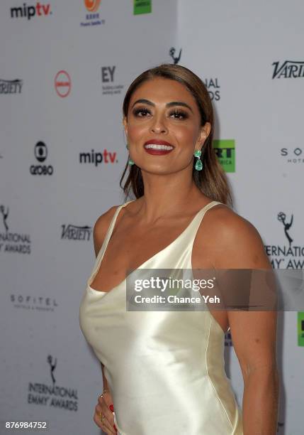 Juliana Paes attends 45th International Emmy Awards at New York Hilton on November 20, 2017 in New York City.
