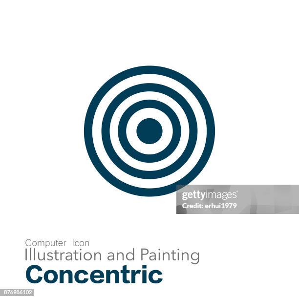 perfection - concentric stock illustrations