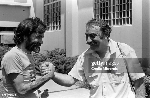 American criminal Charles Manson, the man who murdered Sharon Tate, at California Medical Facility, Vacaville, Solano County, California, US, August...