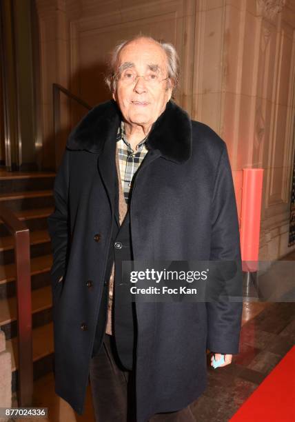 Composer Michel Legrand attends the Tribute to Jean-Claude Brialy at Centre National du Cinema et de l'Image Animee on November 20, 2017 in Paris,...