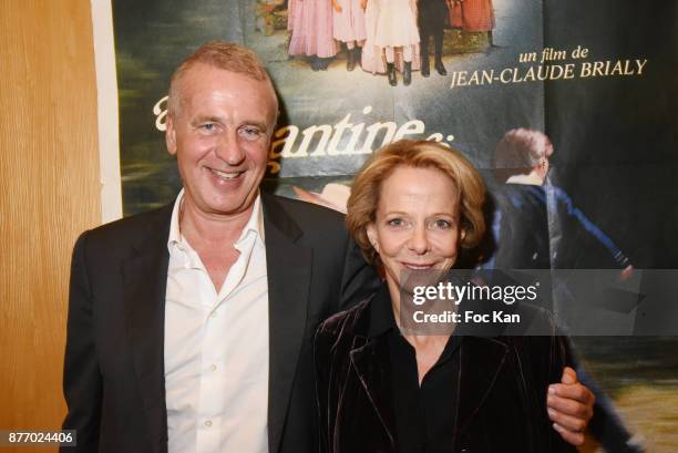 President Frederique Bredin and A Prime Group president Dominique Ambiel attend the Tribute to Jean-Claude Brialy at Centre National du Cinema et de...