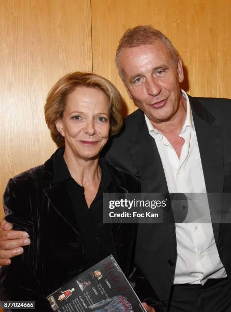 President Frederique Bredin and A Prime Group president Dominique Ambiel attend the Tribute to Jean-Claude Brialy at Centre National du Cinema et de...