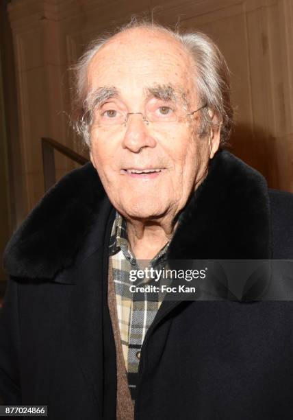 Composer Michel Legrand attends the Tribute to Jean-Claude Brialy at Centre National du Cinema et de l'Image Animee on November 20, 2017 in Paris,...