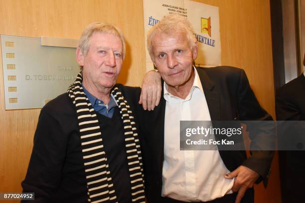 Presenter Patrick Poivre D' Arvor and director Regis WargnierÊattend the Tribute to Jean-Claude Brialy at Centre National du Cinema et de l'Image...