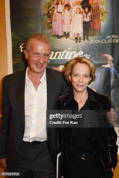 President Frederique Bredin and A Prime Group president Dominique Ambiel attend the Tribute to Jean-Claude Brialy at Centre National du Cinema et de...