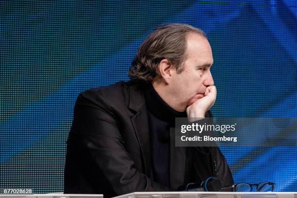 Xavier Niel, billionaire and deputy chairman of Iliad SA, looks on during the Rendez-vous de Bercy economic debate at the French Ministry of Economy...