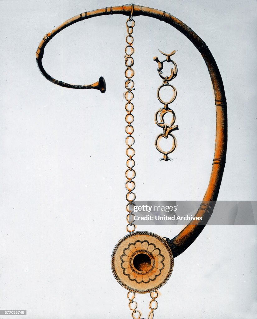 An old Germanic Lure, a wind instrument made eeof bronze. News Photo ...