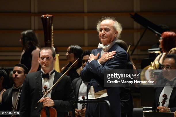 Maestro Eduardo Marturet at Miami Symphony Miso Chic at the Adrienne Arsht Center, on November 12, 2017 in Miami, Florida.