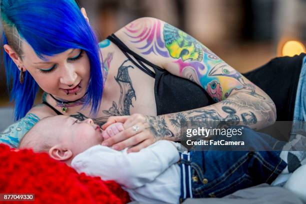 alternative mother - septum stock pictures, royalty-free photos & images