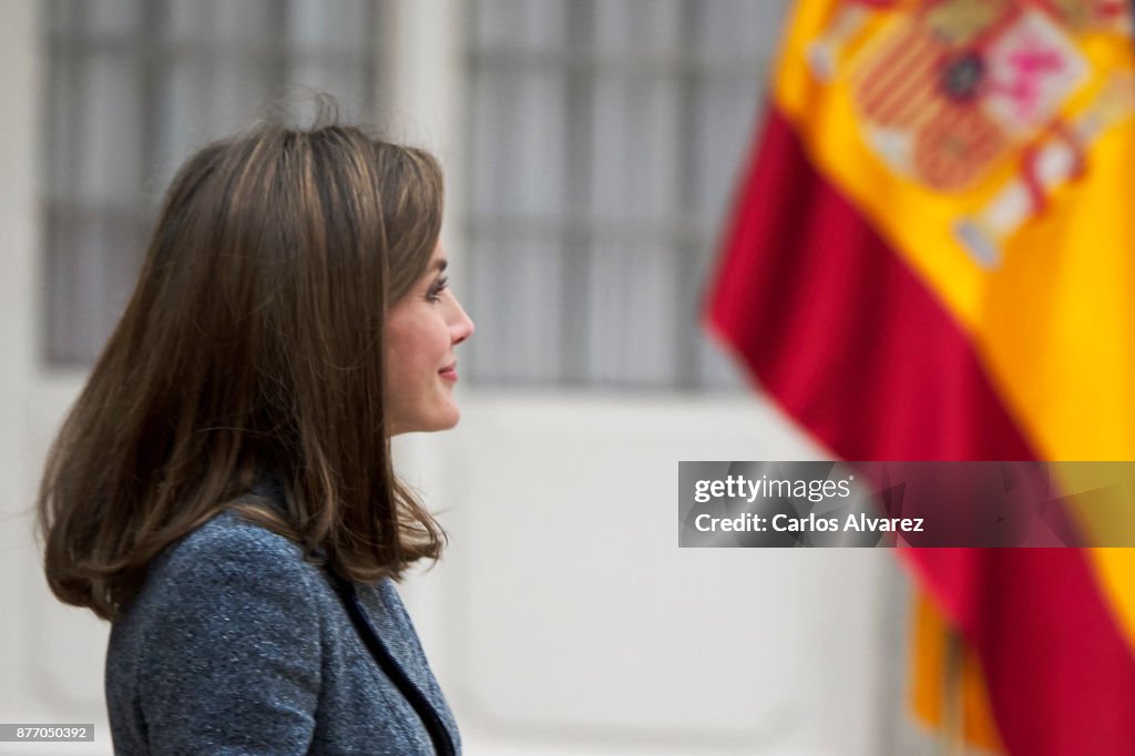 Queen Letizia Meets Council Of The Royal Board Of Disability And Deliver 'Reina Letizia' Awards