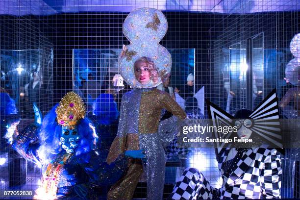 Jeanise Aviles, LINUX and Muffinhead attend the Alcone Company 65th Anniversary Gala at Capitale on November 10, 2017 in New York City.