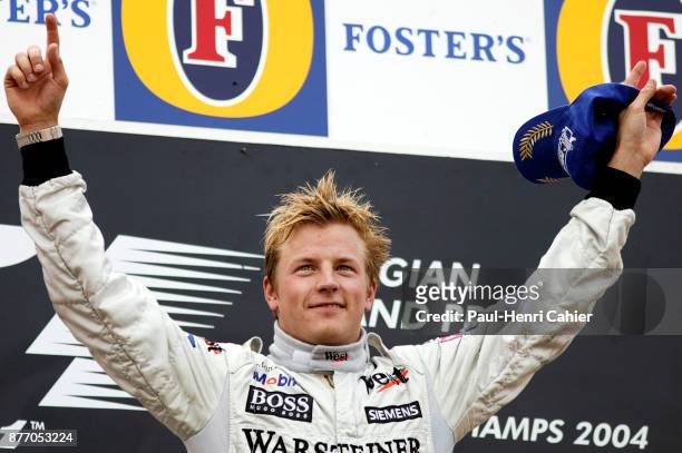 Kimi Raikkonen, Grand Prix of Belgium, Circuit de Spa-Francorchamps, 29 August 2004.