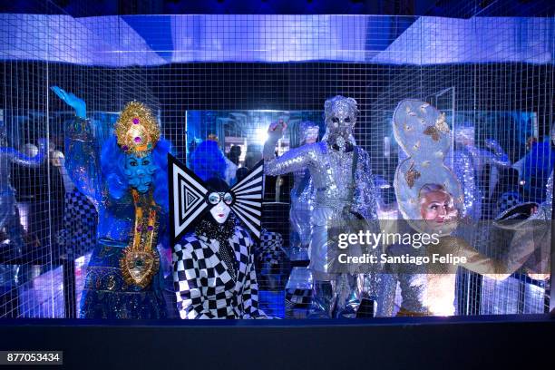 Jeanise Aviles, Muffinhead, CT Hedden and LINUX attend the Alcone Company 65th Anniversary Gala at Capitale on November 10, 2017 in New York City.