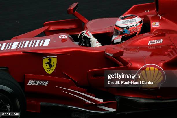 Kimi Raikkonen, Ferrari F2007, Grand Prix of Brazil, Autodromo Jose Carlos Pace, Interlagos, Sao Paolo, 21 October 2007. Kimi Raikkonen in the 2007...