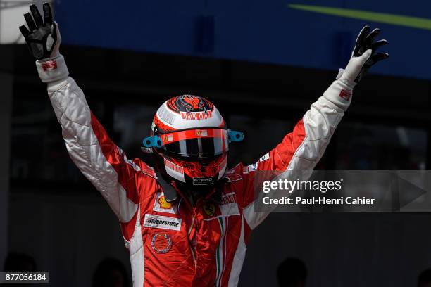 Kimi Raikkonen, Ferrari F2008, Grand Prix of Spain, Circuit de Barcelona-Catalunya, 27 April 2008. Kimi Raikkonen after his victory in the 2008...