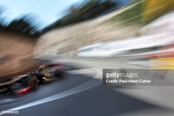 Kimi Raikkonen, Lotus-Renault E20, Grand Prix of Monaco, Circuit de Monaco, 27 May 2012. Kimi Raikkonen at speed iin the 2012 Monaco Grand Prix.