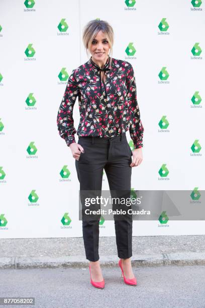 Anna Simon attends the 'Zapeando' 1000 programmes press conference at 'Atresmedia' studios on November 21, 2017 in Madrid, Spain.