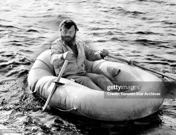 Star photo by Philip Teasdale Writer Farley Mowat happily stays from May to October in the beautiful Magdalen Islands in Gulf of St. Lawrence.