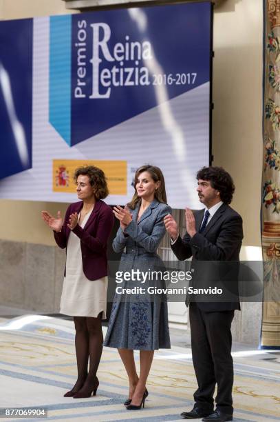 Queen Letizia of Spain attends 'Reina Letizia' awards at El Pardo Palace on November 21, 2017 in Madrid, Spain.
