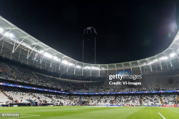 The Vodafone arena of Besiktas JK during the UEFA Champions League group G match between Besiktas JK and FC Porto on November 21, 2017 at the...