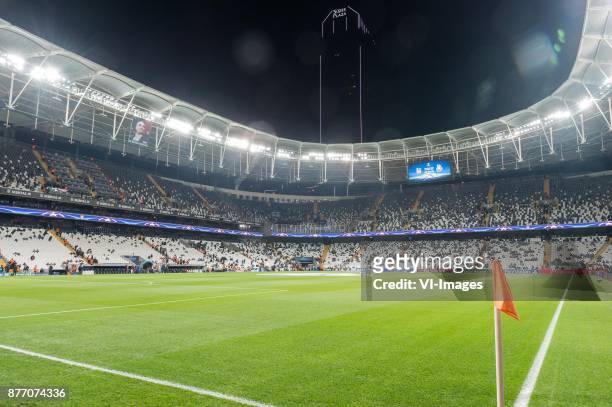 The Vodafone arena of Besiktas JK during the UEFA Champions League group G match between Besiktas JK and FC Porto on November 21, 2017 at the...