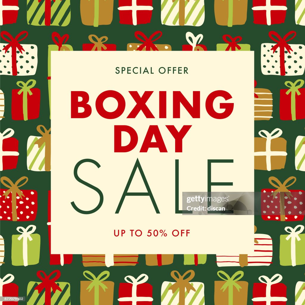 Annonce vente Boxing Day.