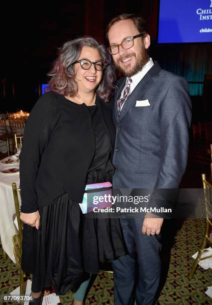 Jenji Kohan and Christopher Noxon attend the Child Mind Institute 2017 Child Advocacy Award Dinner at Cipriani 42nd Street on November 20, 2017 in...