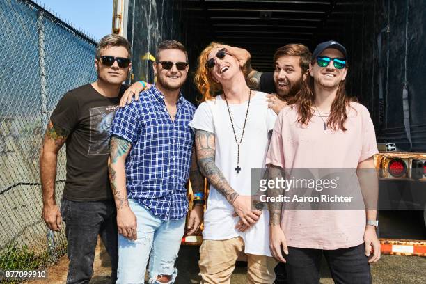 Hunter Thomsen, Coley O'Toole, Danny Duncan, Charles Trippy and Travis Clark of We The Kings are photographed for Billboard Magazine on August 19,...