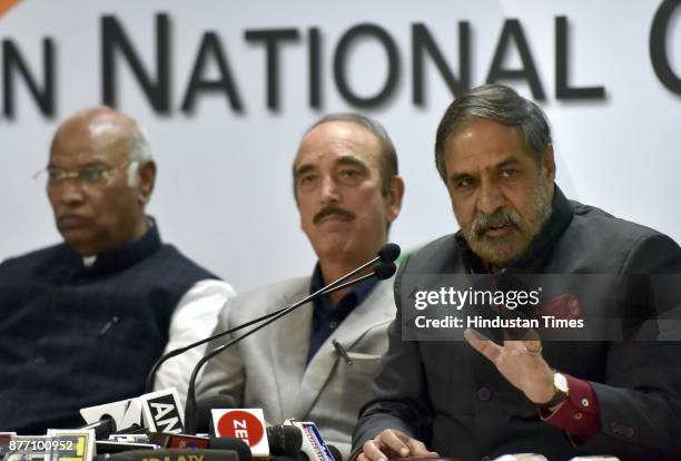 Leader of Opposition Rajya Sabha Ghulam Nabi Azad, Deputy Leader of Opposition Rajya Sabha Anand Sharma, Leader of Opposition Lok Sabha Mallikarjun...