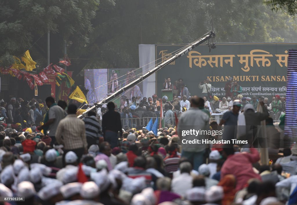 Farmers Protest In Delhi For Farm Loan Waivers, Fair Prices For Crops