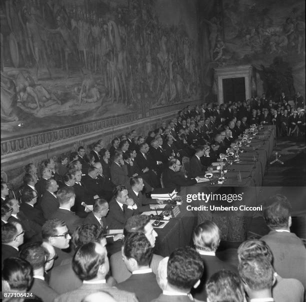 Treaty of Rome signed on 25TH March 1957 at the Capitoline Hill in Rome, Italy. Treaty establishing the European Economic Community , is an...