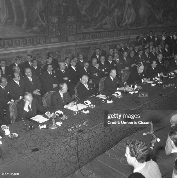 Treaty of Rome signed on 25TH March 1957 at the Capitoline Hill in Rome, Italy. Treaty establishing the European Economic Community , is an...