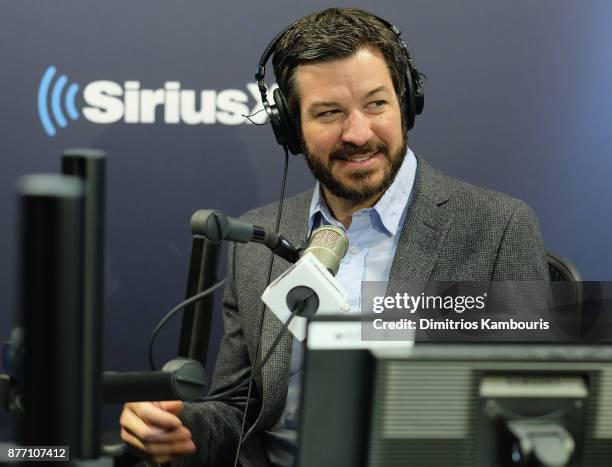 Martin Truex Jr Visits SiriusXM at SiriusXM Studios on November 21, 2017 in New York City.