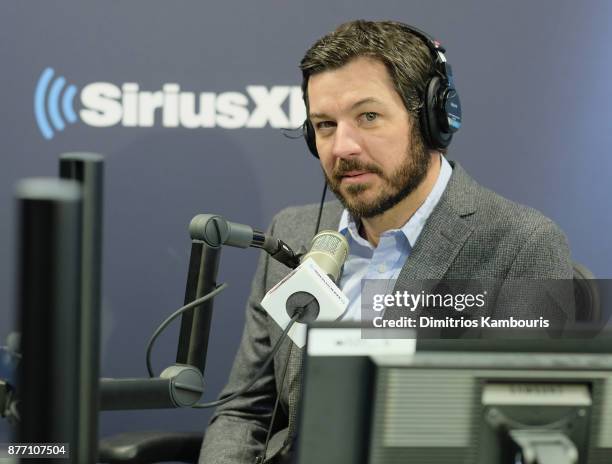 Martin Truex Jr Visits SiriusXM at SiriusXM Studios on November 21, 2017 in New York City.