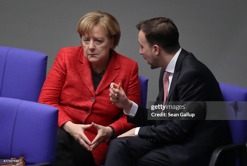 Bundestag Meets For First Time Since Coalition Failure