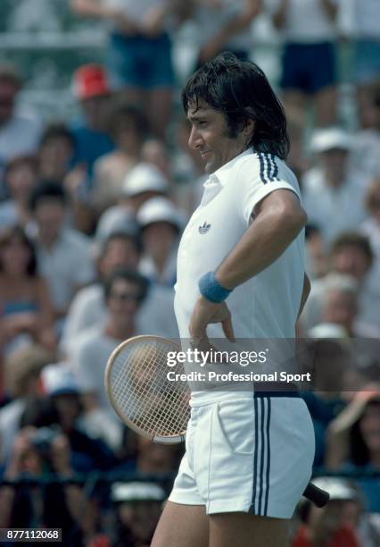 Ilie Nastase of Romania during the US Open at the USTA National Tennis Center, circa September 1982 in Flushing Meadow, New York, USA.