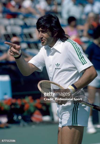 Ilie Nastase of Romania during the US Open at the USTA National Tennis Center, circa September 1982 in Flushing Meadow, New York, USA.