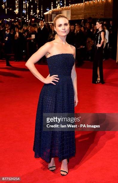 Yolanda Kettle attending the season two premiere of The Crown at the Odeon, Leicester Square, London.