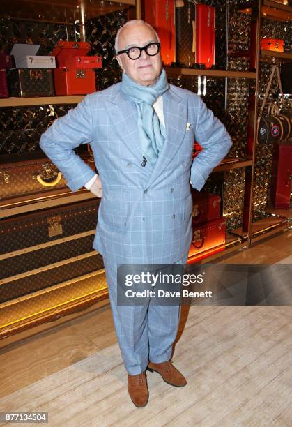 Manolo Blahnik attends Louis Vuittons Celebration of GingerNutz in Vogue's December Issue on November 21, 2017 in London, England.