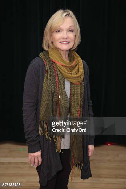 Actress/ former gymnast Cathy Rigby participates in "Kris Kringle The Musical" preview presentation at Ripley Greer Studios on November 21, 2017 in...