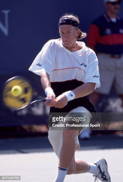 Jarkko Nieminen of Finland in action during the US Open at the USTA National Tennis Center circa September, 1999 in Flushing Meadow, New York, USA.