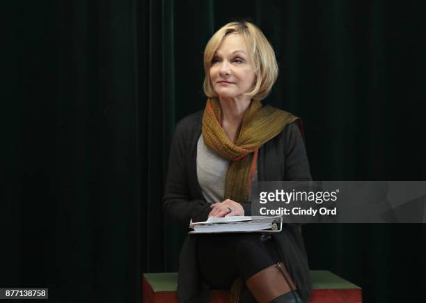 Actress/ former gymnast Cathy Rigby participates in "Kris Kringle The Musical" preview presentation at Ripley Greer Studios on November 21, 2017 in...