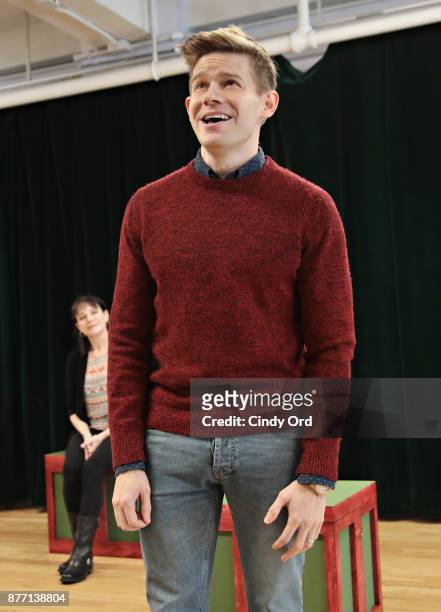 Actor Andrew Keenan-Bolger participates in "Kris Kringle The Musical" preview presentation at Ripley Greer Studios on November 21, 2017 in New York...