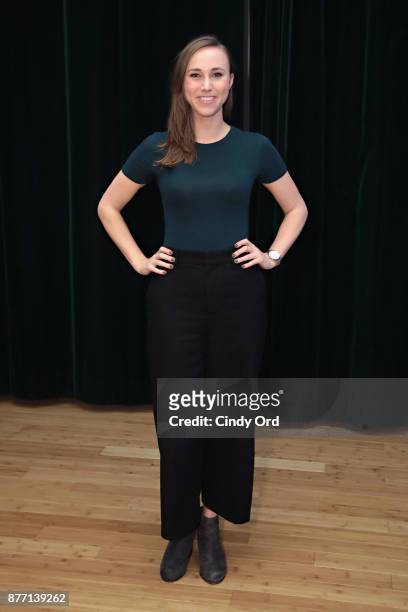 Actress Samantha Hill participates in "Kris Kringle The Musical" preview presentation at Ripley Greer Studios on November 21, 2017 in New York City.